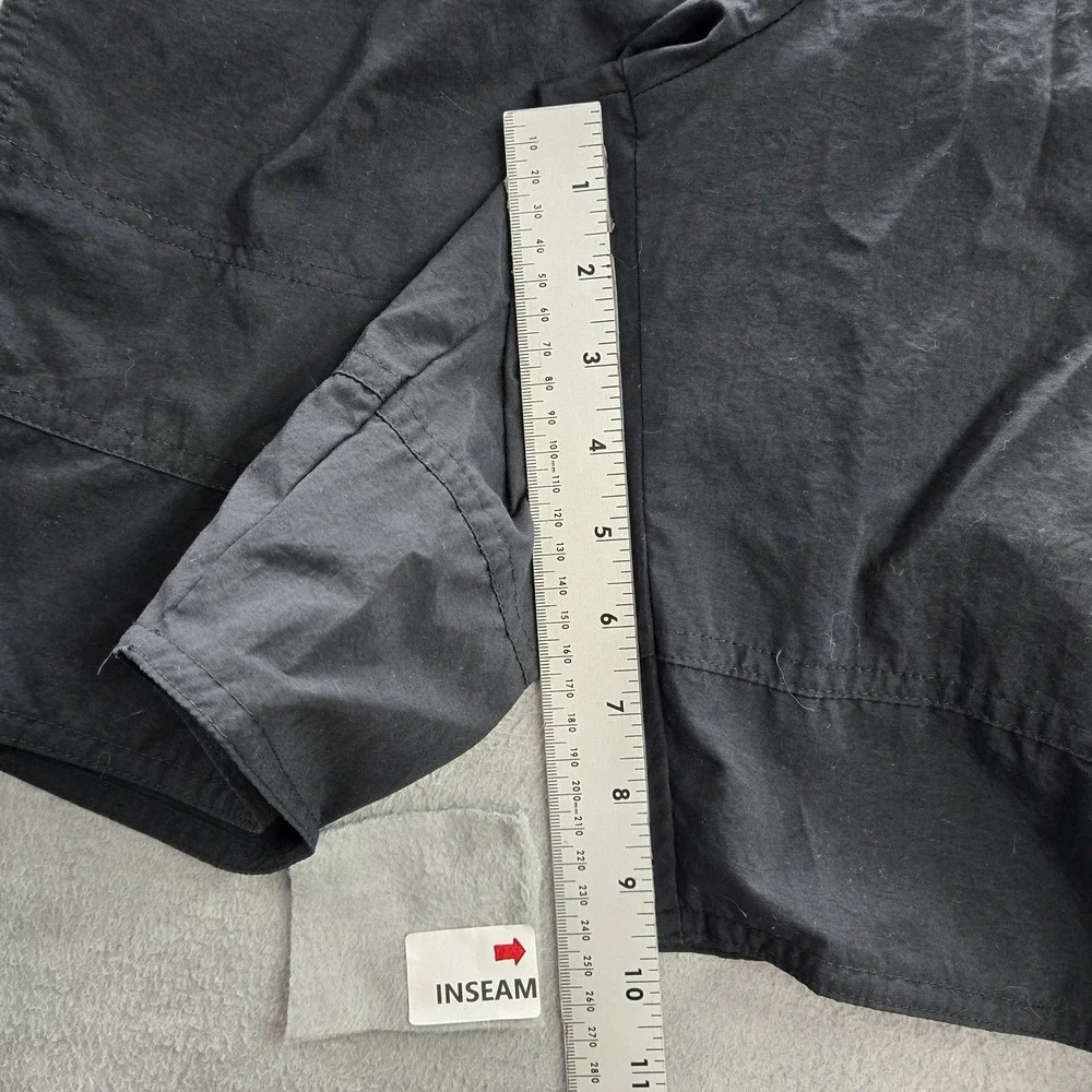 VINTAGE Nike‎ Men Activewear Shorts M Black Lined Logo Mesh 10